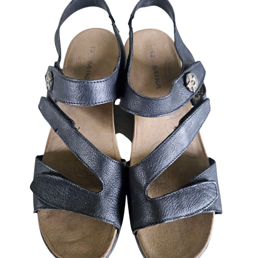 Romika Fidschi New Size 39 Women's Black Leather Sandals